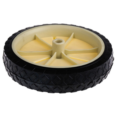 Guitel Hervieu Black, White Rubber Trolley Wheel, 50kg