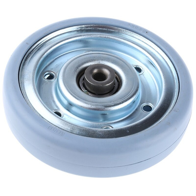 Tente Grey Rubber Non-Marking Trolley Wheel, 100kg