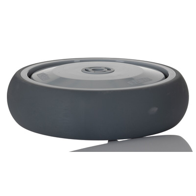 Tente Grey Rubber Non-Marking Trolley Wheel, 100kg