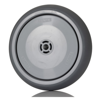 Tente Grey Rubber Non-Marking Trolley Wheel, 100kg