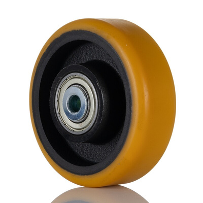 Tente Brown Polyurethane Corrosion Resistant Trolley Wheel, 800kg
