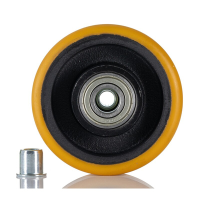 Tente Brown Polyurethane Corrosion Resistant Trolley Wheel, 800kg