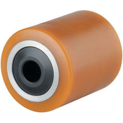 Tente Yellow Polyurethane Sealed Bearings Trolley Wheel, 800kg