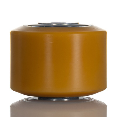 Tente Yellow Polyurethane Sealed Bearings Trolley Wheel, 600kg