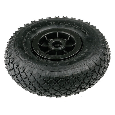 Guitel Hervieu Black Shock Absorbing Trolley Wheel, 120kg