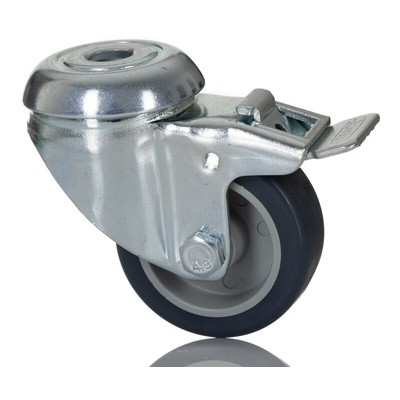 Tente Braked Swivel Castor Wheel, 40kg Capacity, 50mm Wheel