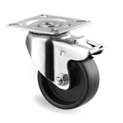 Tente Braked Swivel Castor Wheel, 40kg Capacity, 50mm Wheel