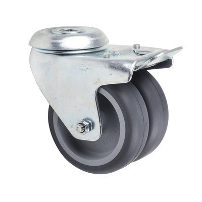 Tente Braked Swivel Castor Wheel, 80kg Capacity, 75mm Wheel
