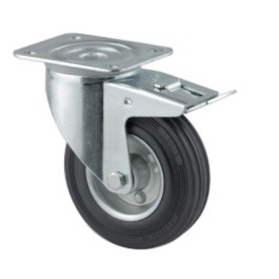 Tente Fixed Castor Wheel, 100kg Capacity, 125mm Wheel