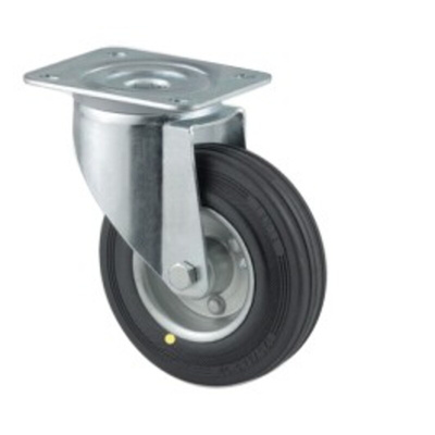 Tente Braked Swivel Castor Wheel, 70kg Capacity, 100mm Wheel
