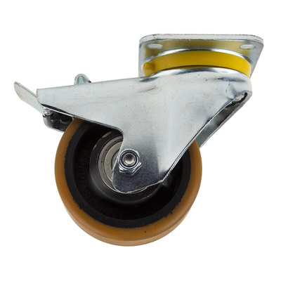 Tente Braked Swivel Castor Wheel, 660kg Capacity, 125mm Wheel