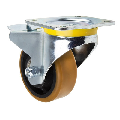 Tente Braked Swivel Castor Wheel, 660kg Capacity, 125mm Wheel