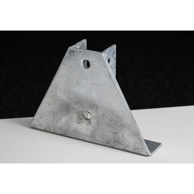 RS PRO Hot Dipped Galvanised Base Plate, 215 x 40 x 152mm