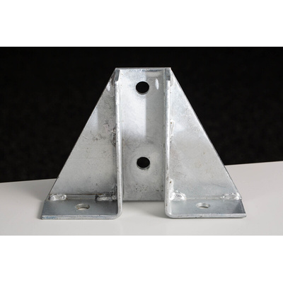 RS PRO Hot Dipped Galvanised Base Plate, 215 x 40 x 152mm