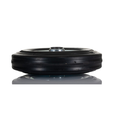 Tente Black Rubber Corrosion Resistant Trolley Wheel, 410kg