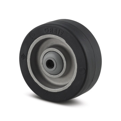 Tente Black Elastic Corrosion Resistant Trolley Wheel, 400kg