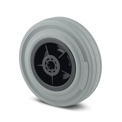 Tente Grey Rubber Non-Marking Trolley Wheel, 70kg