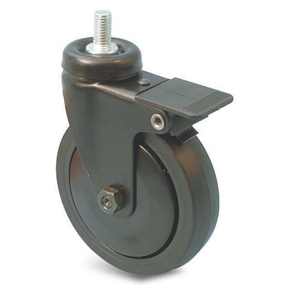 Guitel Hervieu Braked Swivel Castor Wheel, 40kg Capacity, 50mm Wheel