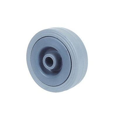 Guitel Hervieu Grey Thermoplastic Rubber Quiet Operation Trolley Wheel, 12kg