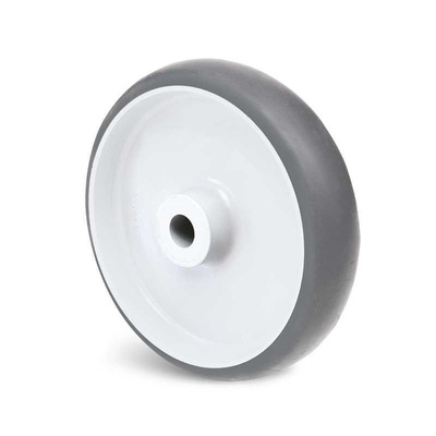Guitel Hervieu Grey Thermoplastic Rubber Impact Resistant, Quiet Operation Trolley Wheel, 40kg