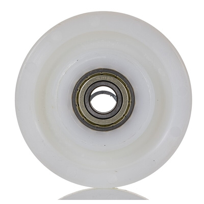 LAG White Polyamide Hygienic, Low Rolling Resistance, Non-Marking Trolley Wheel, 450kg