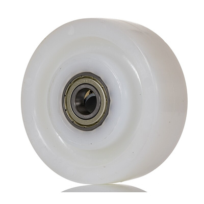 LAG White Polyamide Hygienic, Low Rolling Resistance, Non-Marking Trolley Wheel, 450kg
