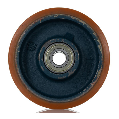 LAG Blue, Orange Polyurethane Abrasion Resistant, High Load Capacity, Laceration Resistant, Non-Marking Trolley Wheel,