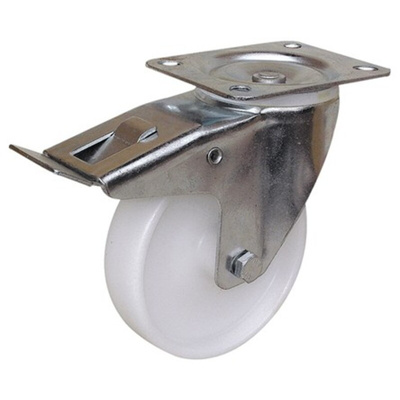 Guitel Hervieu Braked Swivel Castor Wheel, 175kg Capacity, 150mm Wheel