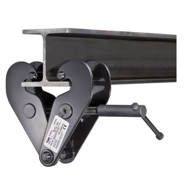 Yale Powder Coated Mild Steel Beam Clamp, Fits Channel Size 80 → 320mm