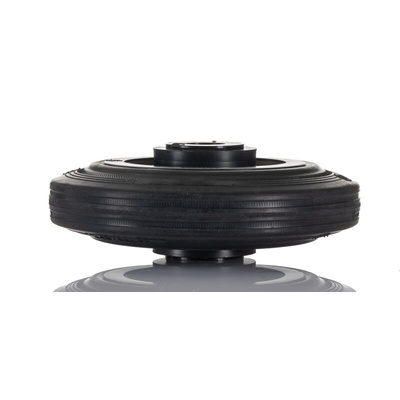 LAG Black Rubber Quiet Operation, Shock Absorbing Trolley Wheel, 75kg