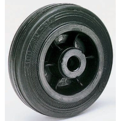 LAG Black Rubber Quiet Operation, Shock Absorbing Trolley Wheel, 90kg