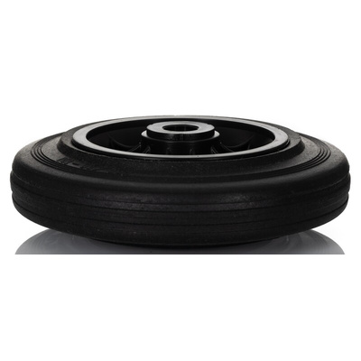 LAG Black Rubber Quiet Operation, Shock Absorbing Trolley Wheel, 205kg