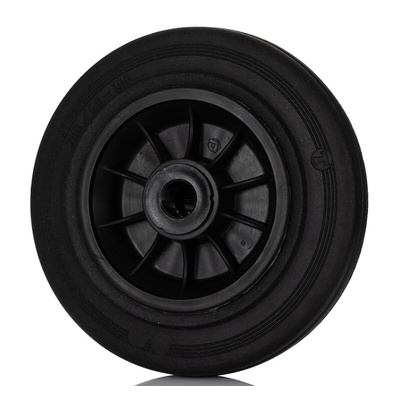 LAG Black Rubber Quiet Operation, Shock Absorbing Trolley Wheel, 205kg