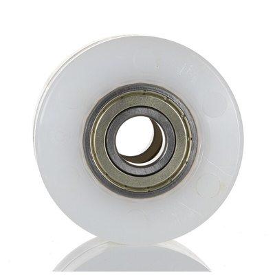 LAG White Polyamide Hygienic, Low Rolling Resistance, Non-Marking Trolley Wheel, 600kg