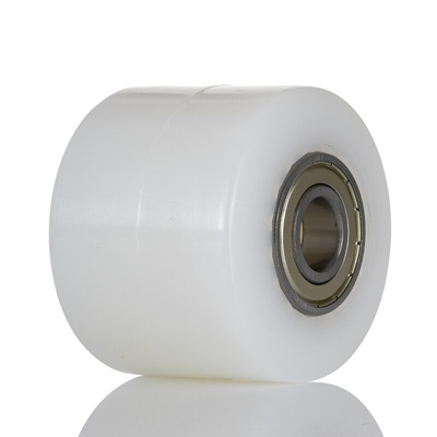 LAG White Polyamide Hygienic, Low Rolling Resistance, Non-Marking Trolley Wheel, 600kg