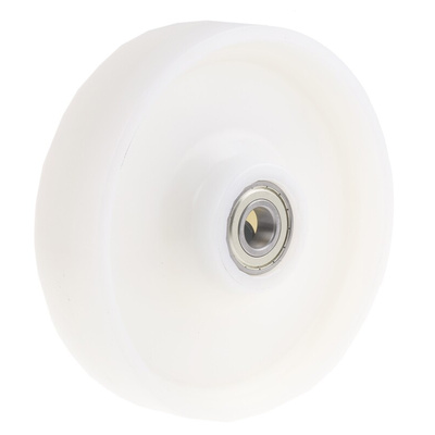 LAG White Polyamide Hygienic, Low Rolling Resistance, Non-Marking Trolley Wheel, 600kg