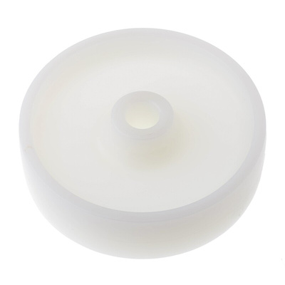 LAG White Polyamide Hygienic, Low Rolling Resistance, Non-Marking Trolley Wheel, 400kg
