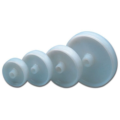 LAG White Polyamide Hygienic, Low Rolling Resistance, Non-Marking Trolley Wheel, 600kg