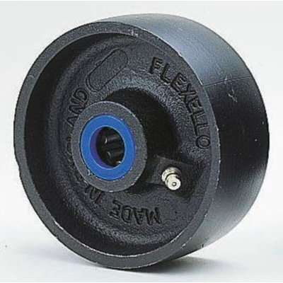 Flexello Cast Iron Shock Absorbing Trolley Wheel, 300kg