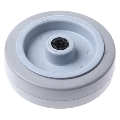 Tente Grey Rubber Abrasion Resistant Trolley Wheel, 250kg