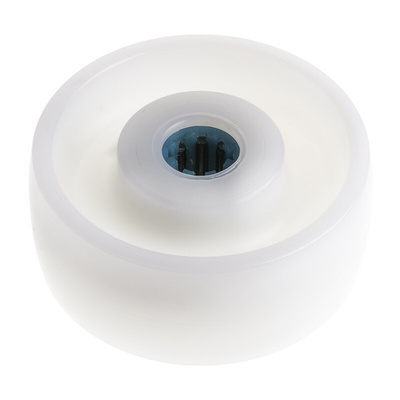 LAG White Polyamide Hygienic, Low Rolling Resistance, Non-Marking Trolley Wheel, 250kg