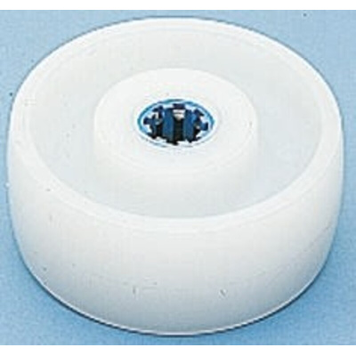 LAG White Polyamide Hygienic, Low Rolling Resistance, Non-Marking Trolley Wheel, 300kg