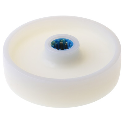 LAG White Polyamide Hygienic, Low Rolling Resistance, Non-Marking Trolley Wheel, 400kg