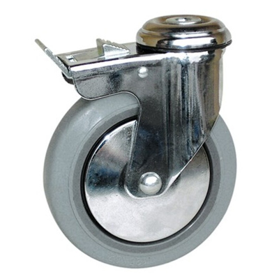 Guitel Hervieu Braked Swivel Castor Wheel, 90kg Capacity, 125mm Wheel