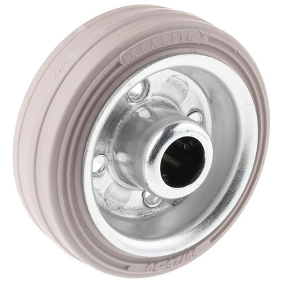 LAG Black, Grey Rubber Non-Marking, Quiet Operation, Shock Absorbing Trolley Wheel, 60kg