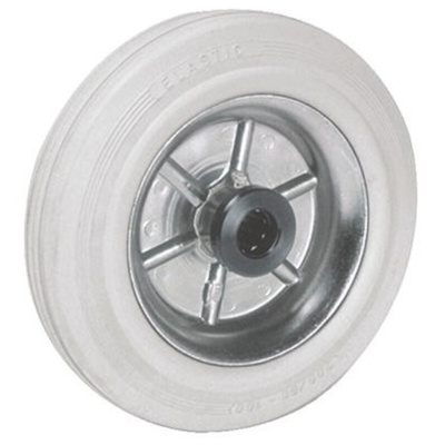 LAG Black, Grey Rubber Non-Marking, Quiet Operation, Shock Absorbing Trolley Wheel, 80kg