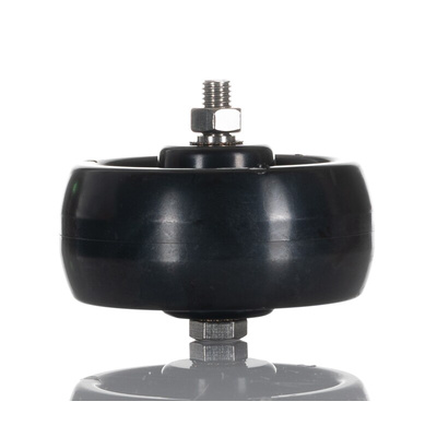 Tente Black Corrosion Resistant Trolley Wheel, 100kg
