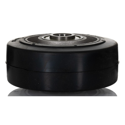 Tente Black Rubber Corrosion Resistant, Vulcanized Trolley Wheel, 600kg