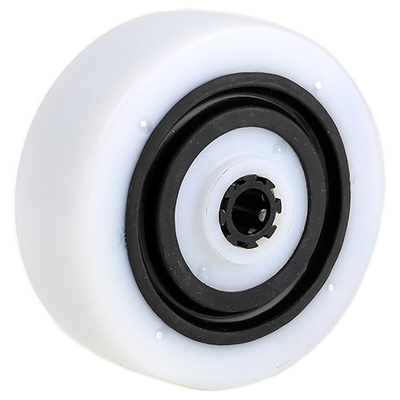 Tente White Polyamide Quiet Operation Trolley Wheel, 320kg