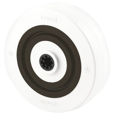 Tente White Polyamide Abrasion Resistant, Corrosion Resistant, Quiet Operation Trolley Wheel, 400kg